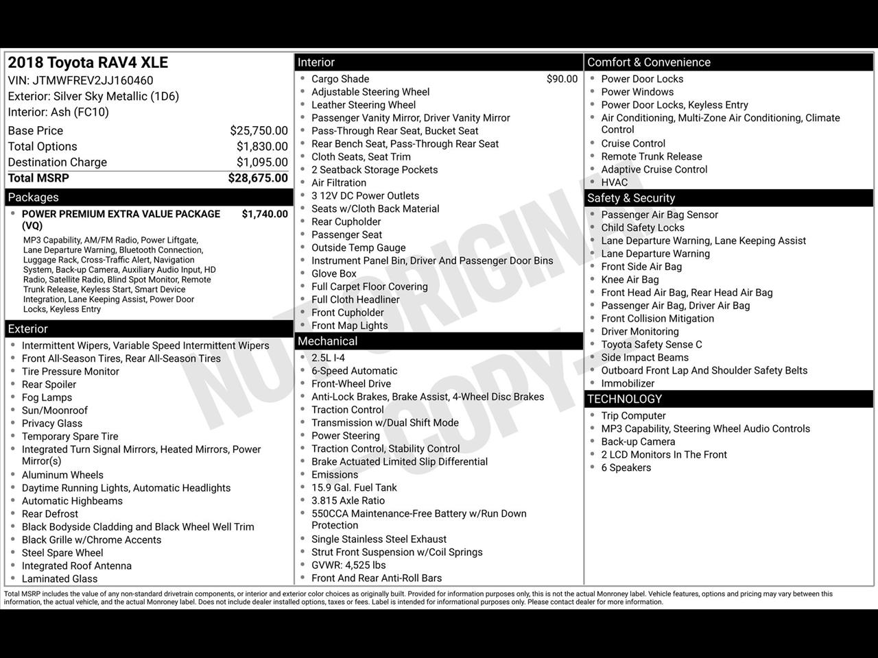 Toyota RAV4 XLE FWD 2018
