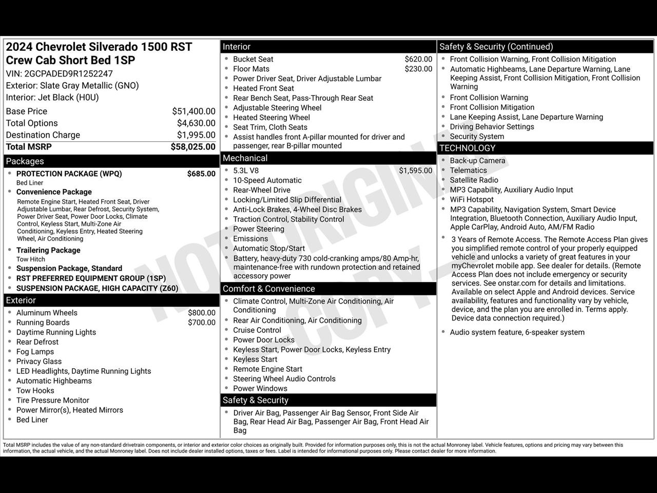 Chevrolet Silverado 1500 RST Crew Cab 2WD 2024