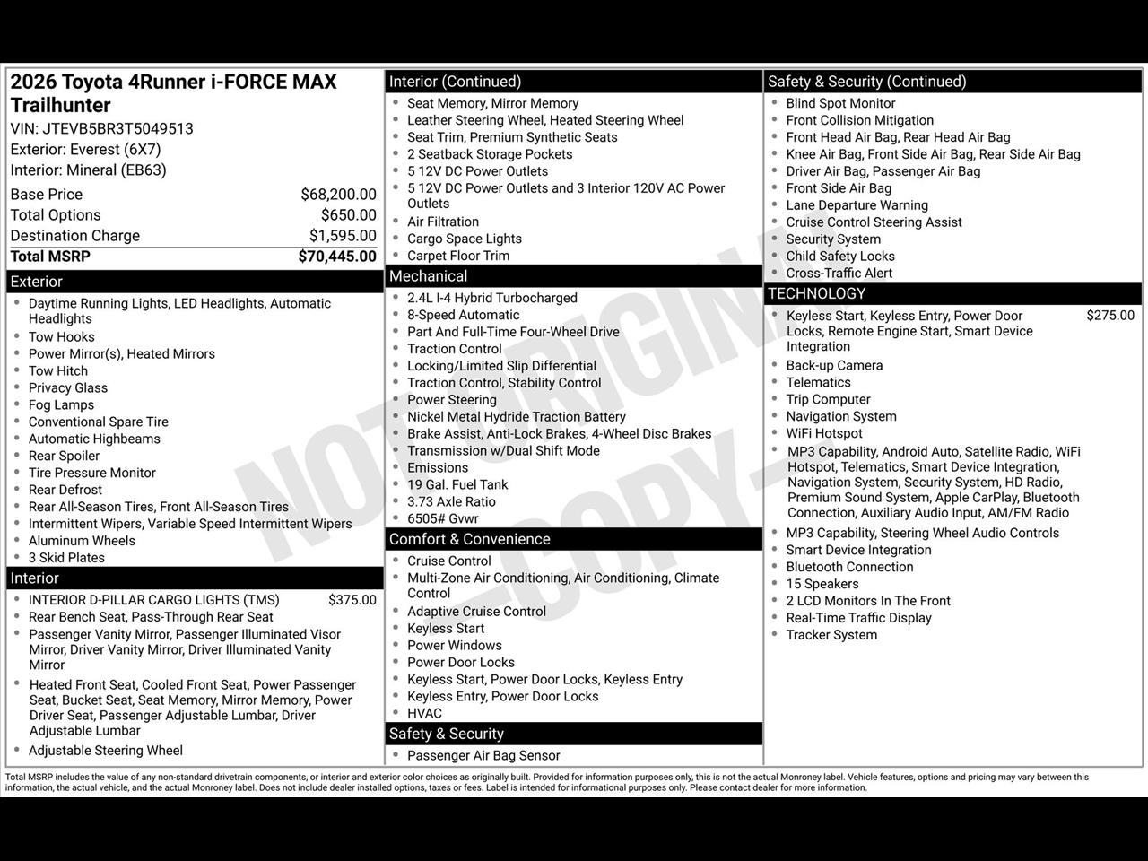 Toyota 4Runner Limited 4WD 2026
