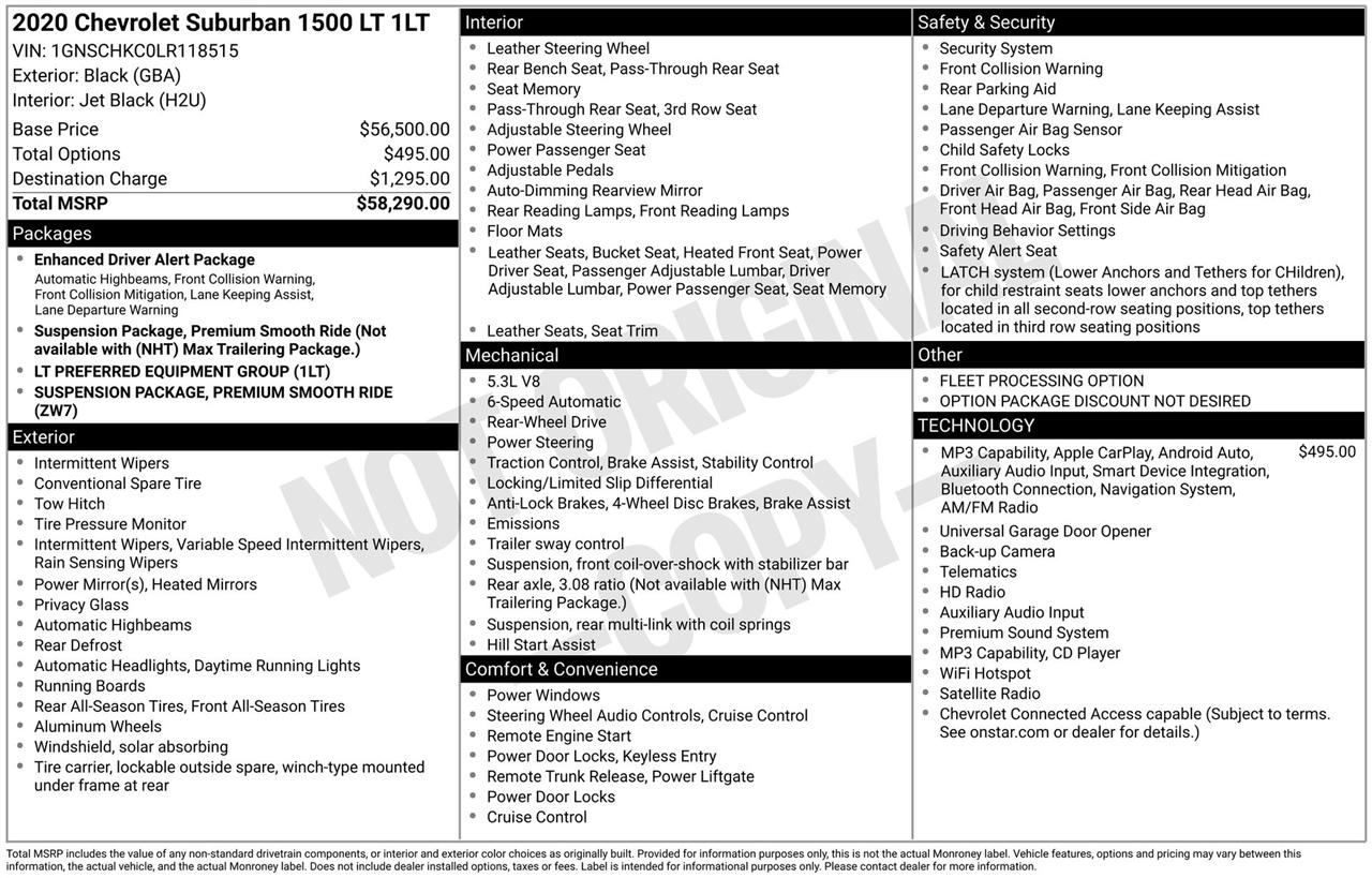 Chevrolet Suburban LT 2WD 2020