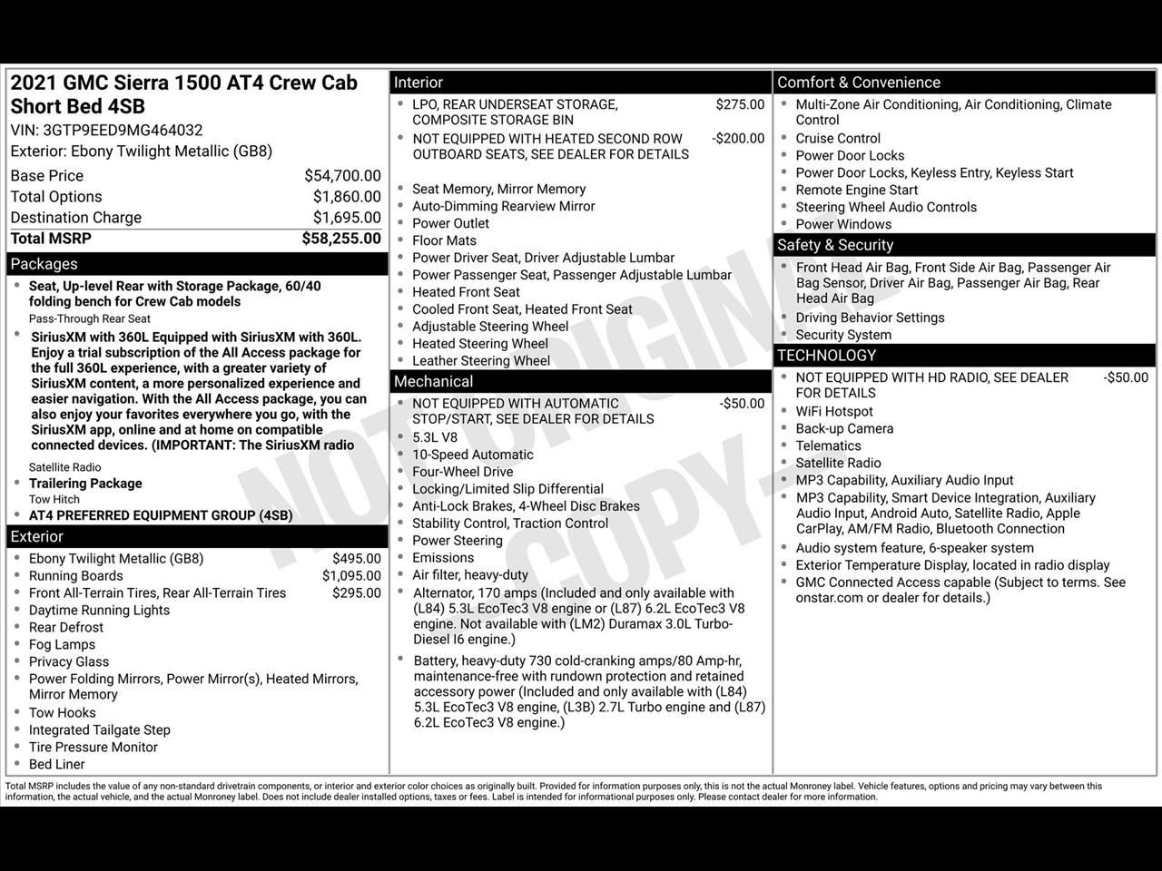 GMC Sierra 1500 AT4 Crew Cab Long Box 4WD 2021
