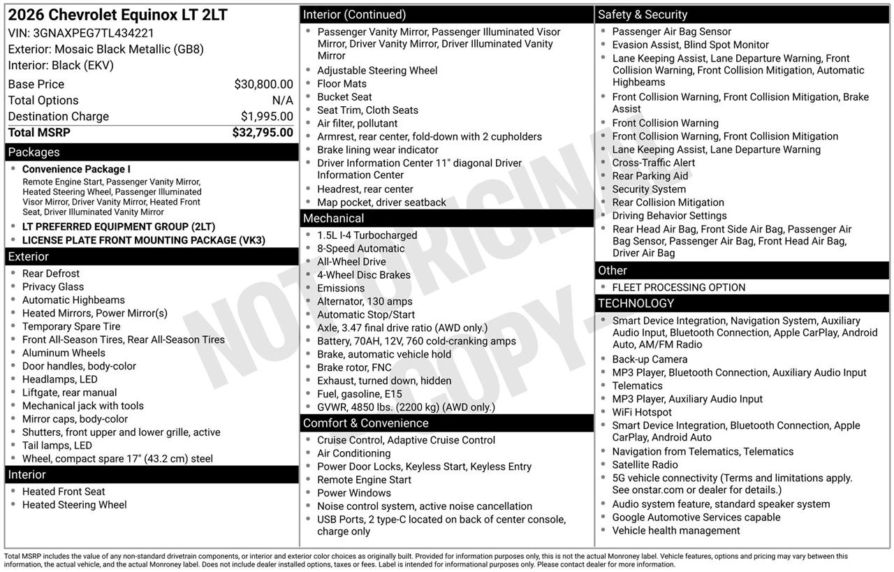 Chevrolet Equinox LT AWD 2026