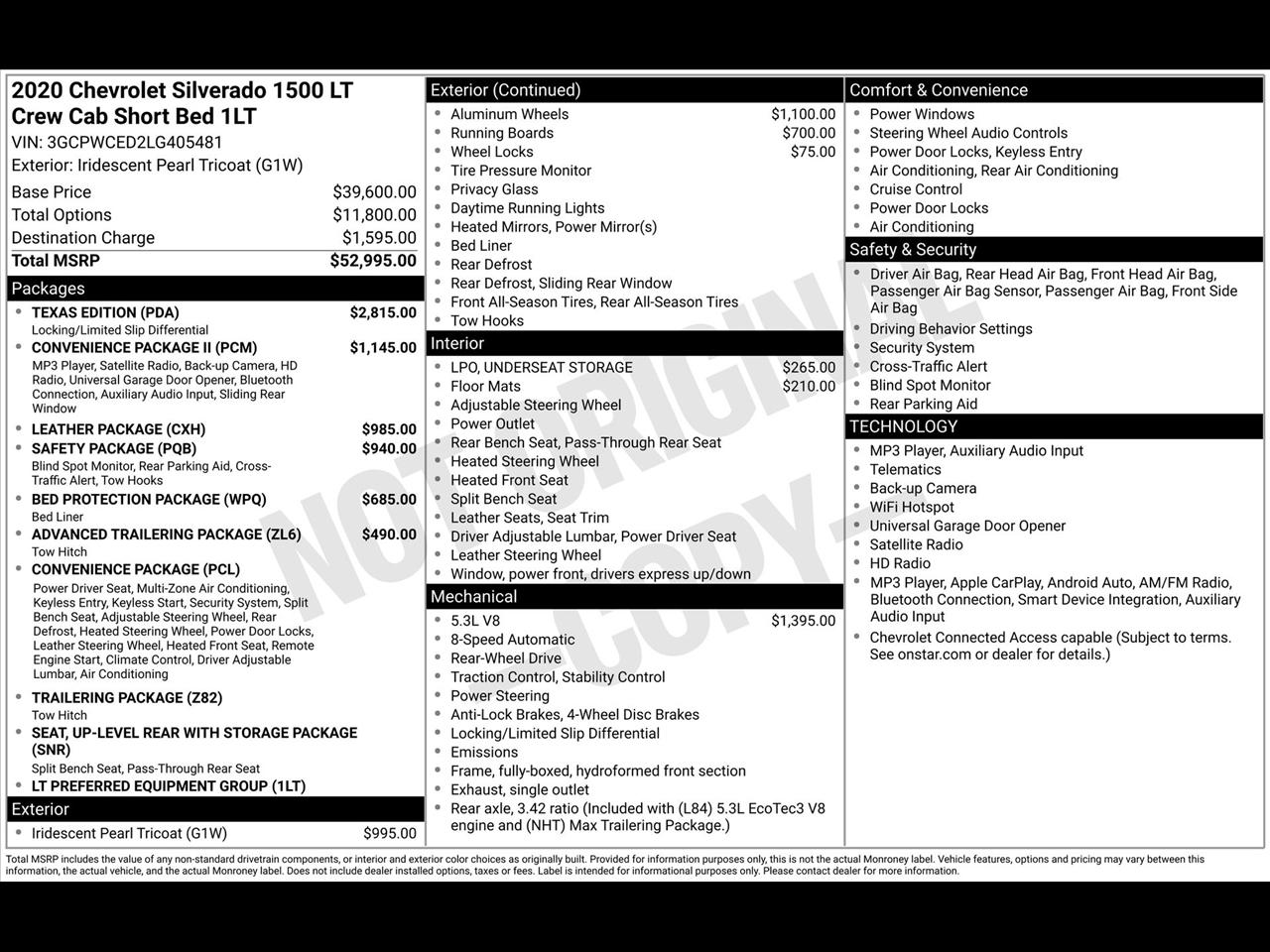 Chevrolet Silverado 1500 LT Crew Cab 2WD 2020