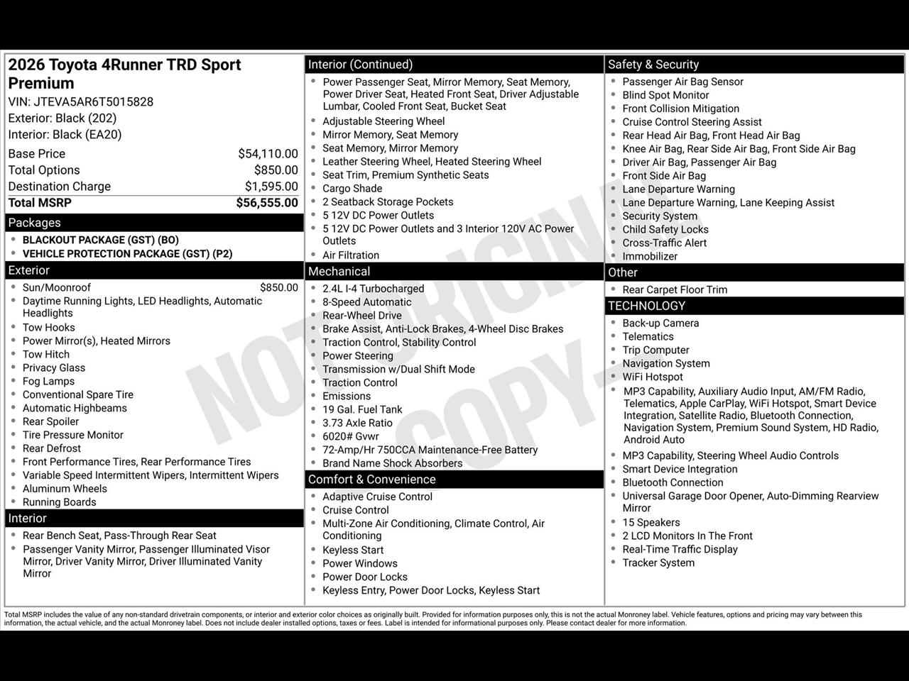 Toyota 4Runner TRD Sport 2026