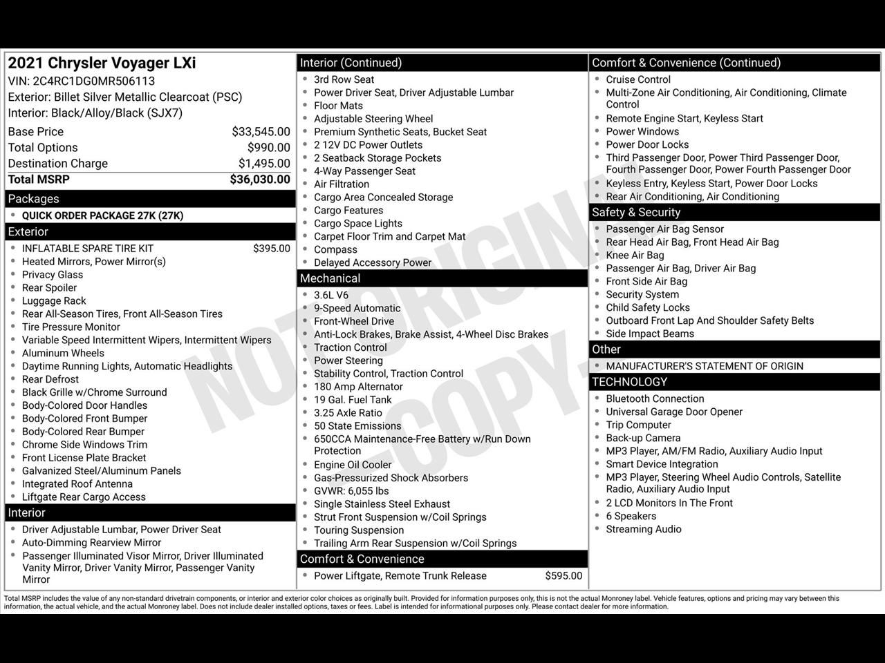 Chrysler Voyager LXI 2021