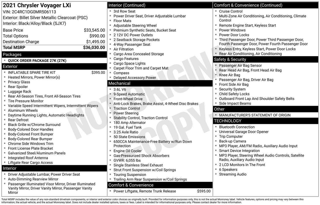 Chrysler Voyager LXI 2021