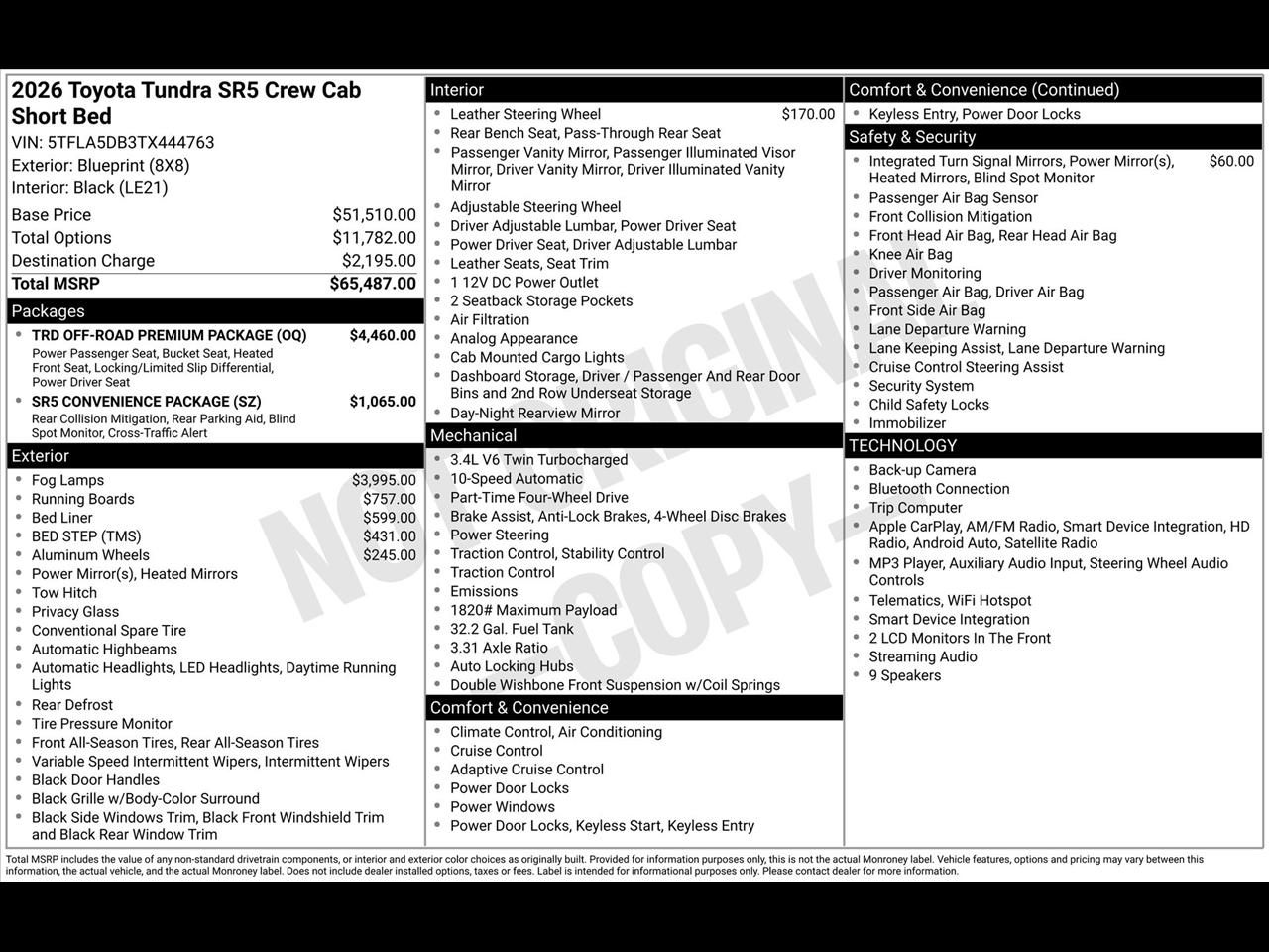 Toyota Tundra SR5 CrewMax 4WD 2026