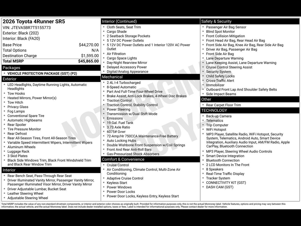 Toyota 4Runner TRD Sport 4WD 2026