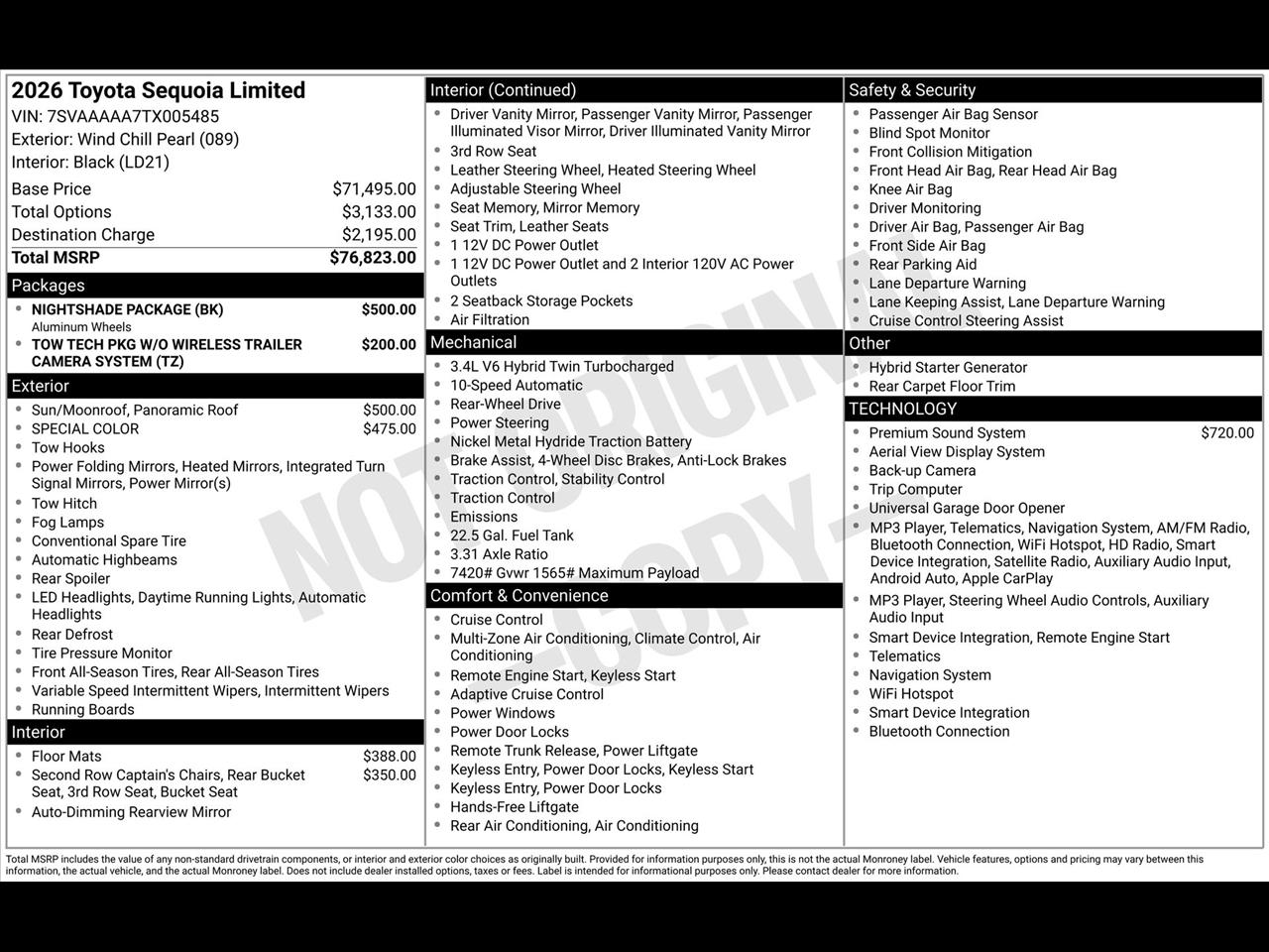 Toyota Sequoia Limited 2026