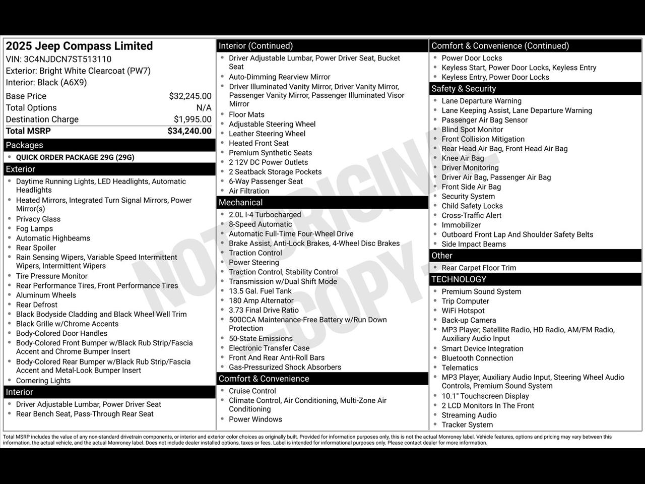 Jeep Compass Limited 2025
