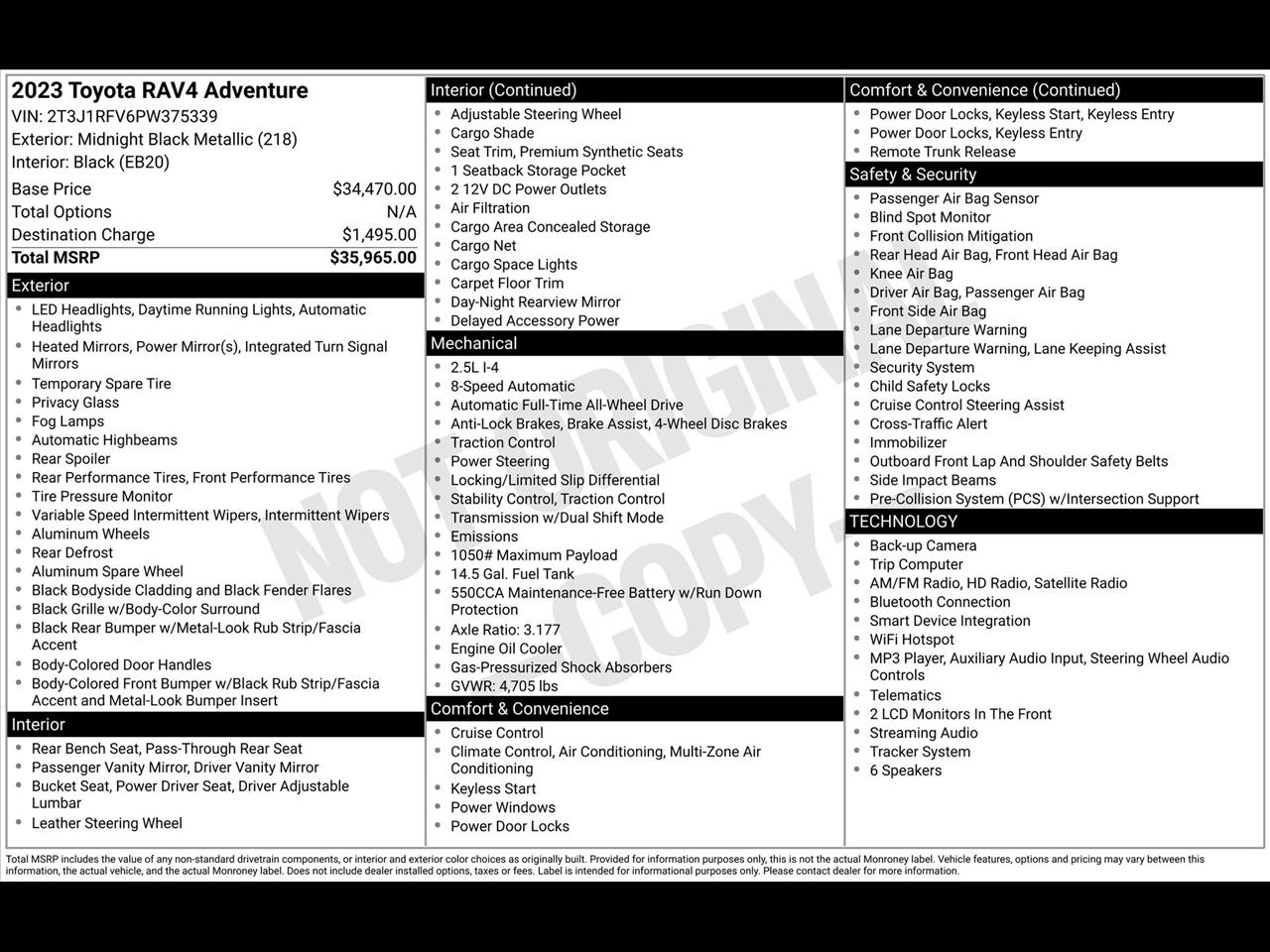 Toyota RAV4 Adventure AWD 2023