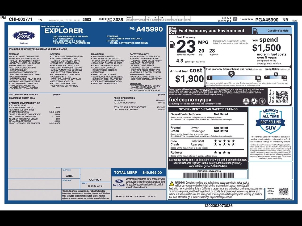 Ford Explorer ST-Line 2023