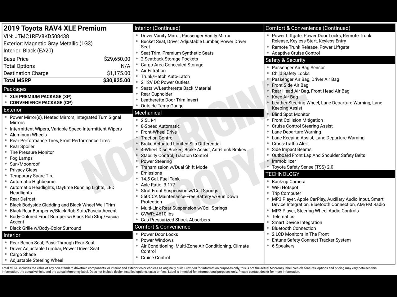 Toyota RAV4 XLE Premium 2019