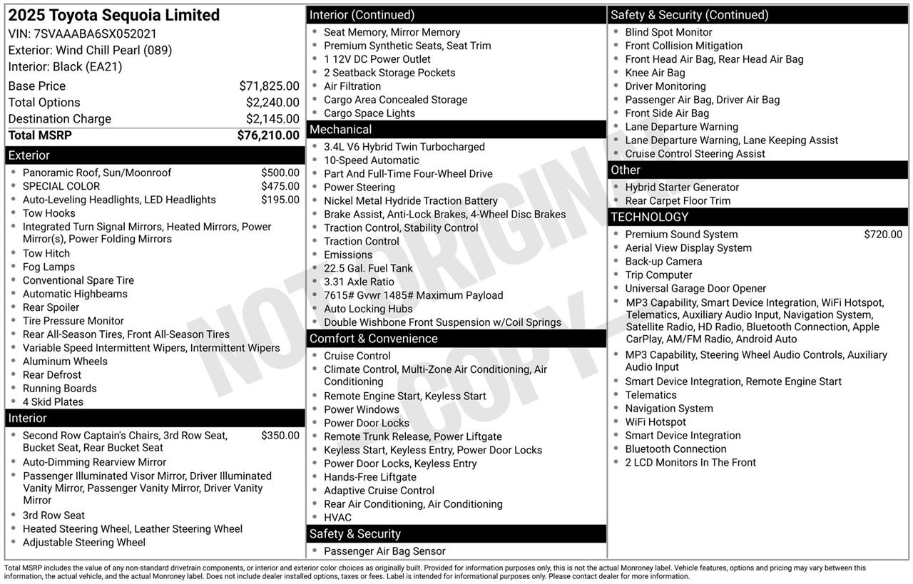 Toyota Sequoia TRD Pro 4WD 2025