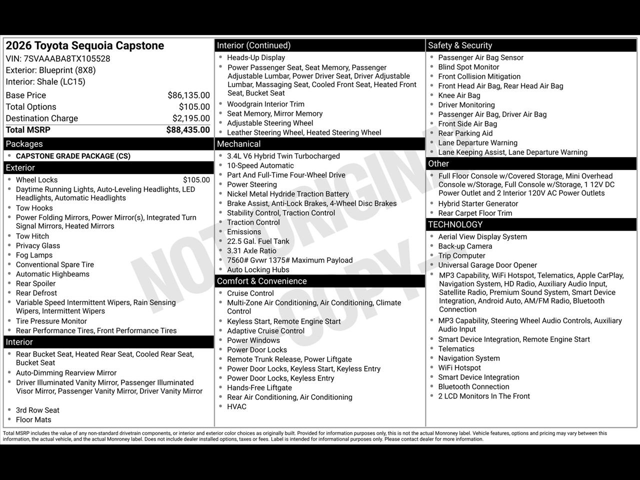 Toyota Sequoia TRD Pro 4WD 2026