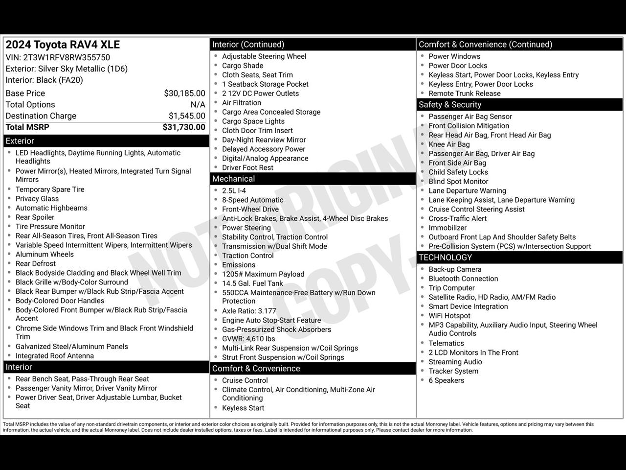 Toyota RAV4 XLE 2024