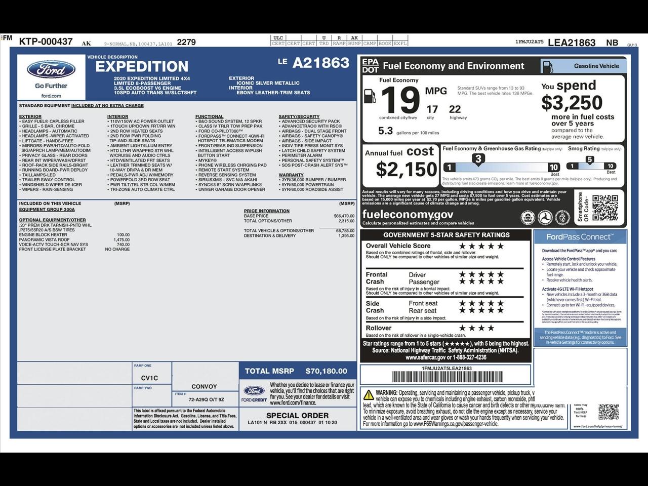 Ford Expedition Limited 4WD 2020