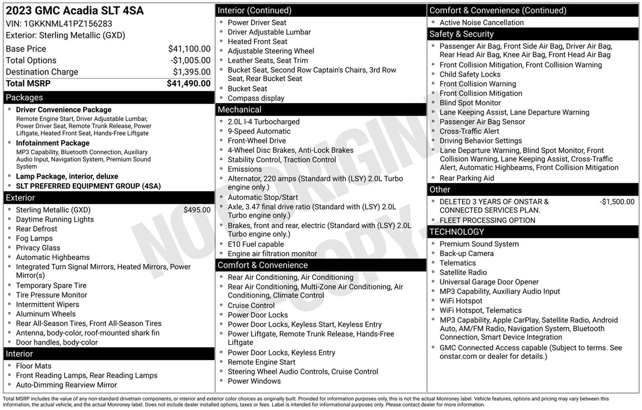 GMC Acadia SLT 2023