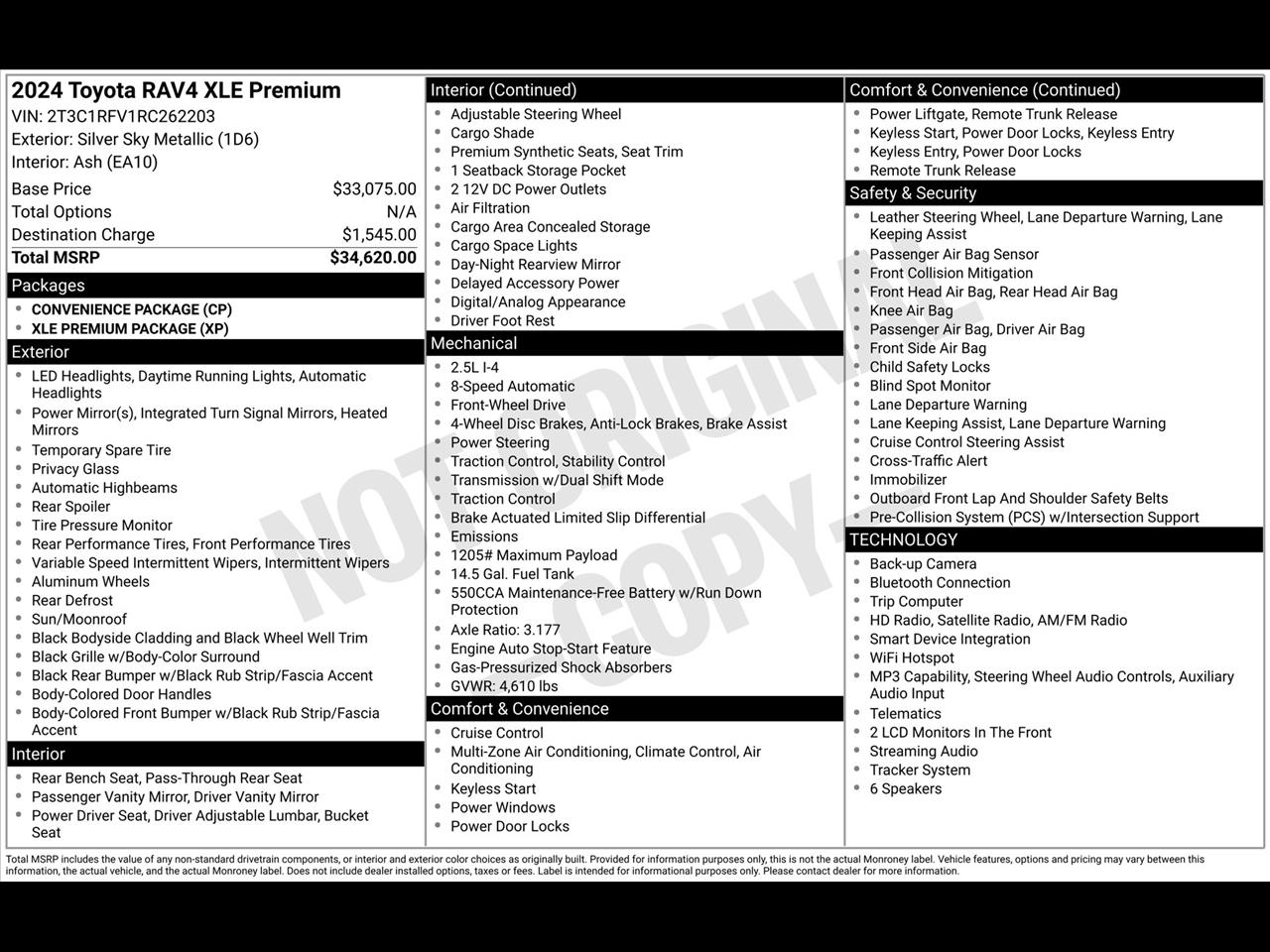Toyota RAV4 XLE Premium 2024