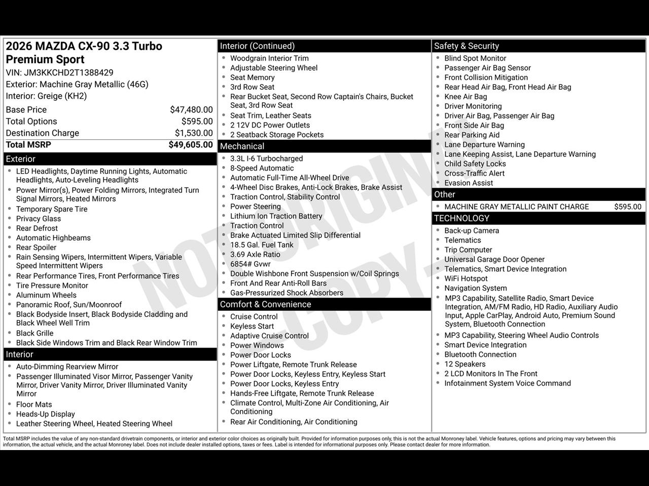 Mazda CX-90 Premium Sport 2026