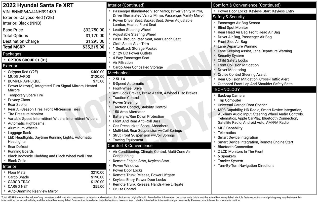 Hyundai Santa Fe SEL w/Convenience Package 2022