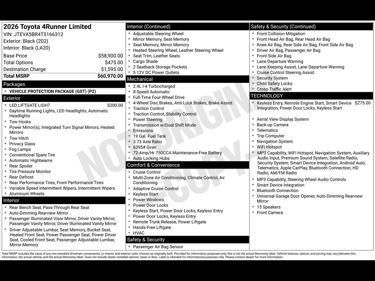 Toyota 4Runner TRD Sport 4WD 2026