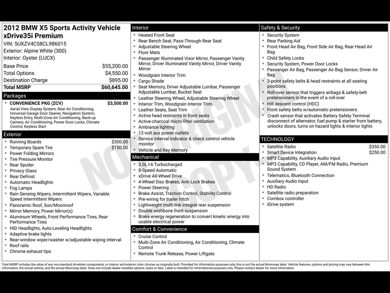 BMW X5 xDrive35i 2012
