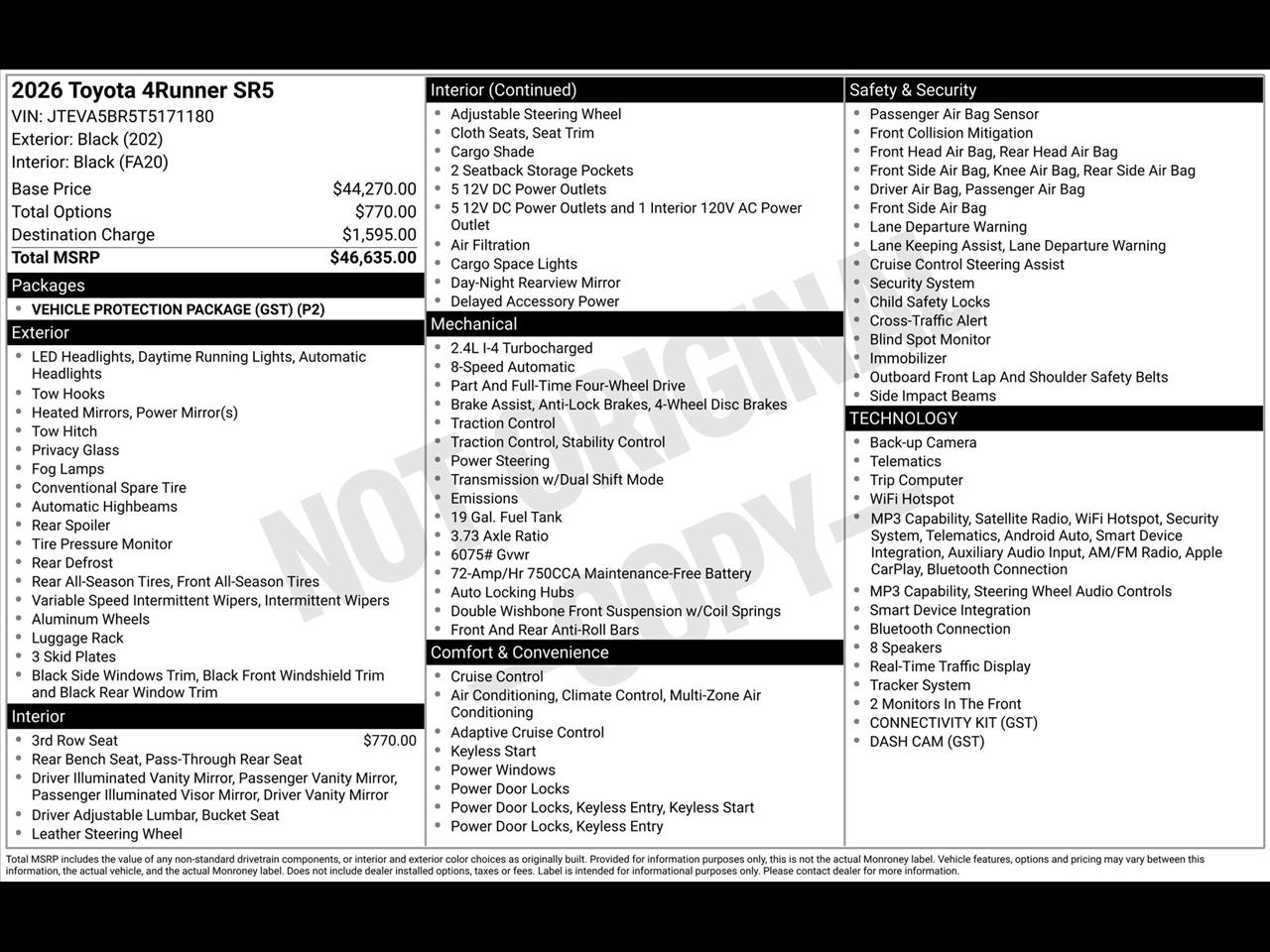 Toyota 4Runner TRD Sport 4WD 2026