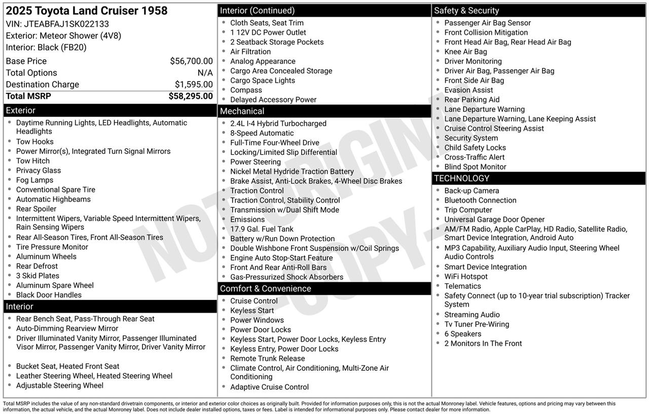 Toyota Land Cruiser Base 2025