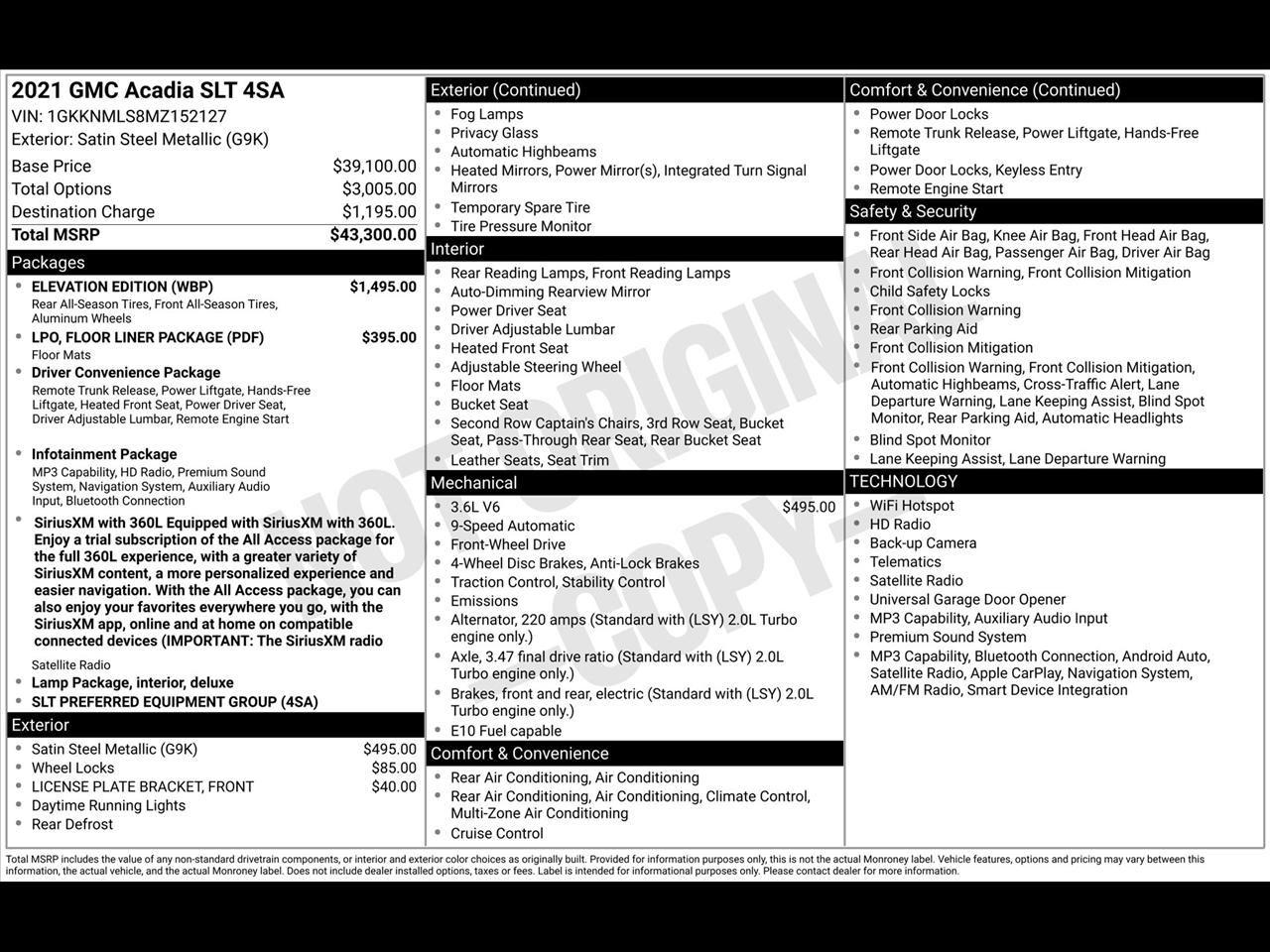 GMC Acadia SLT 2021