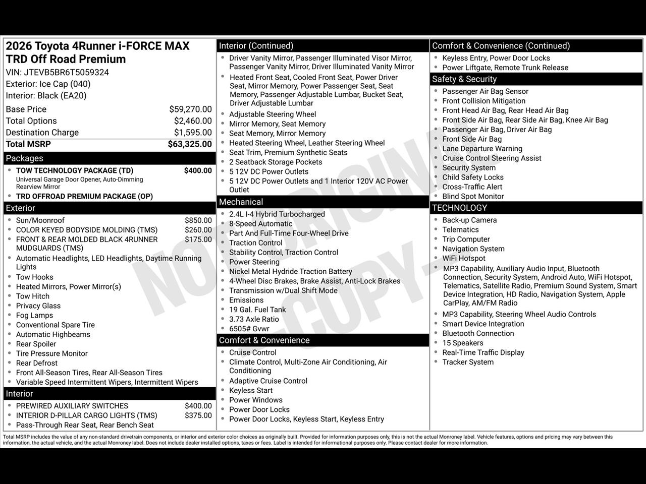 Toyota 4Runner Limited 4WD 2026