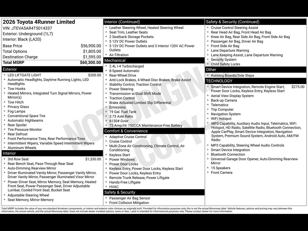 Toyota 4Runner TRD Sport 2026