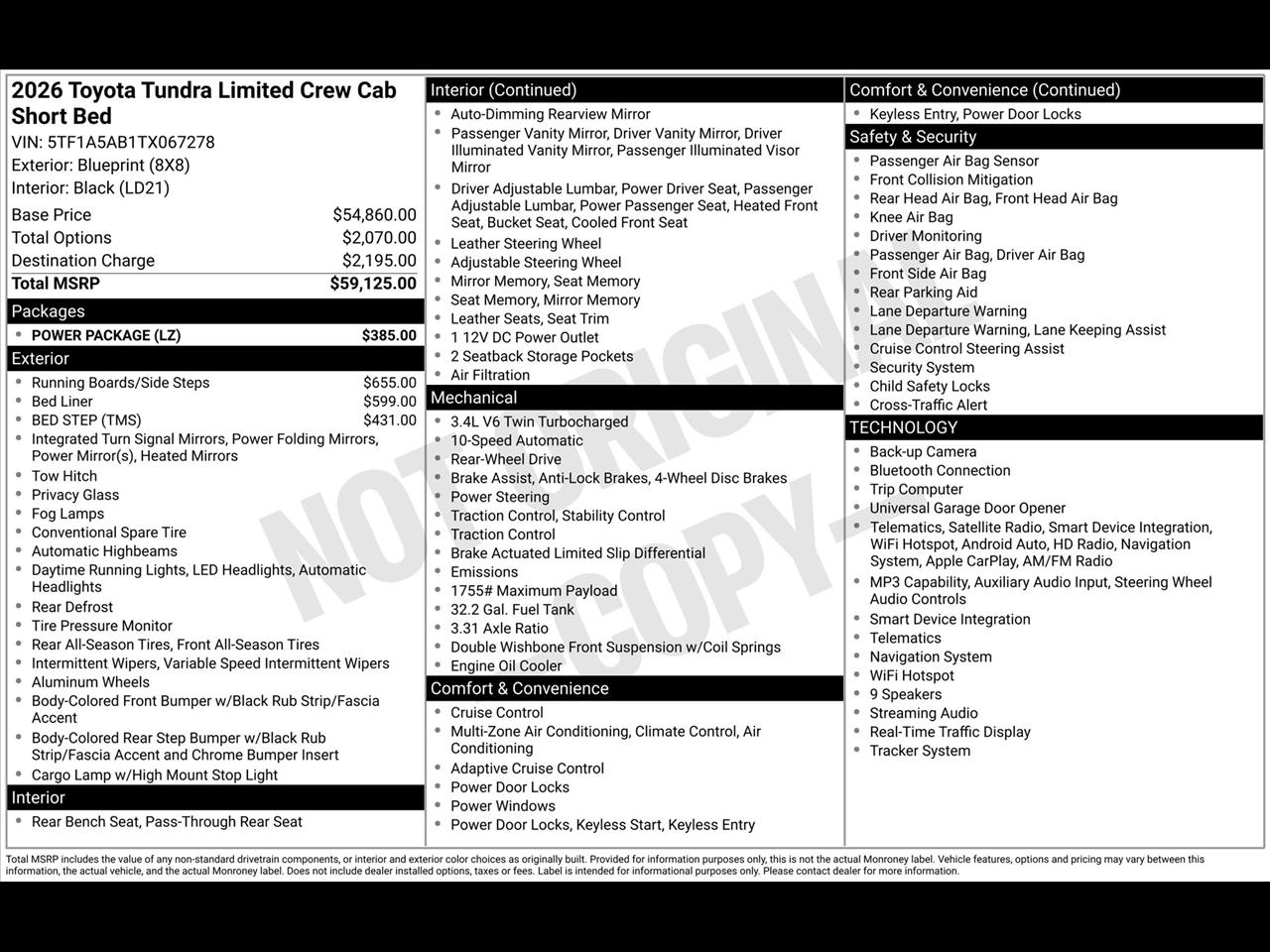 Toyota Tundra Limited Double Cab 2WD 2026