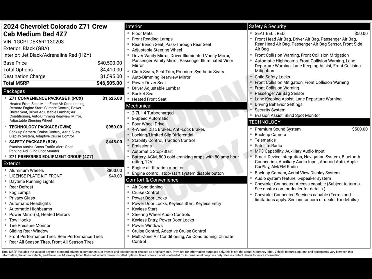Chevrolet Colorado Z71 Crew Cab 4WD 2024