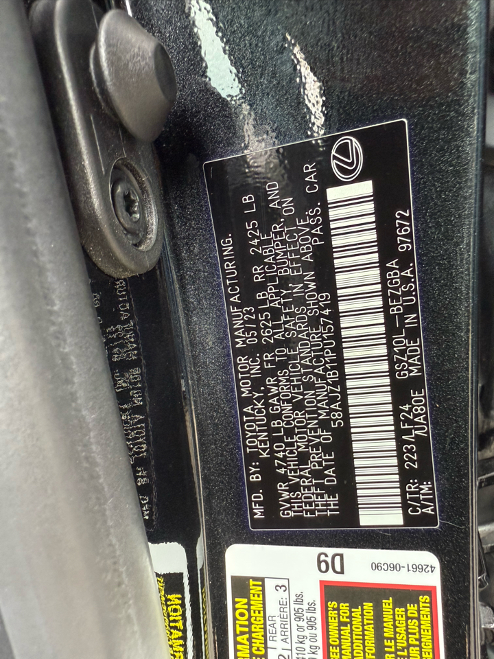 Lexus ES 350 F SPORT 2023