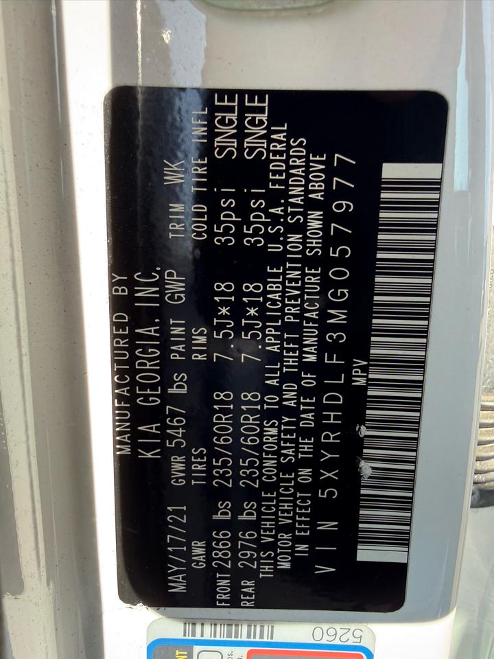 Kia Sorento EX AWD 2021