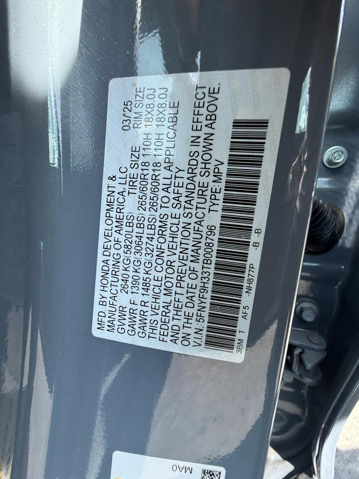 Honda Passport RTL 2026