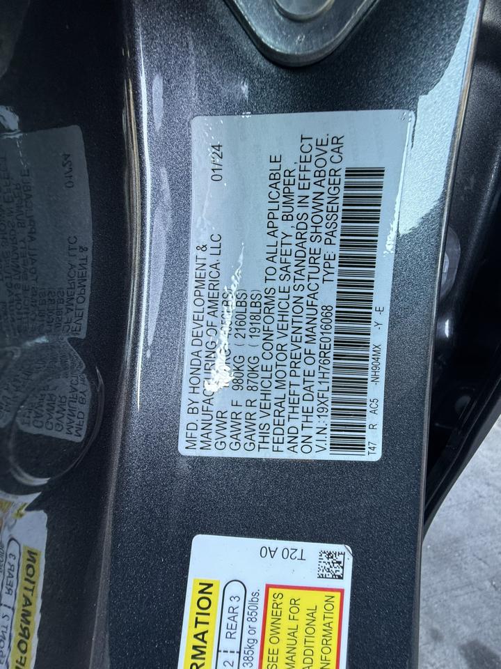 Honda Civic EX-L Hatchback 2024