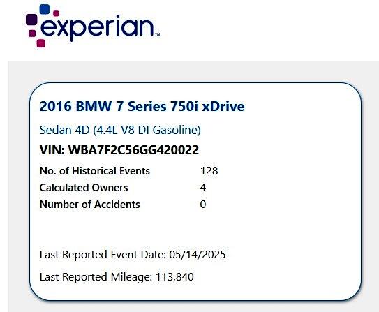 BMW 7-Series 750i xDrive 2016 BMW 7-Series 750i xDrive 2016