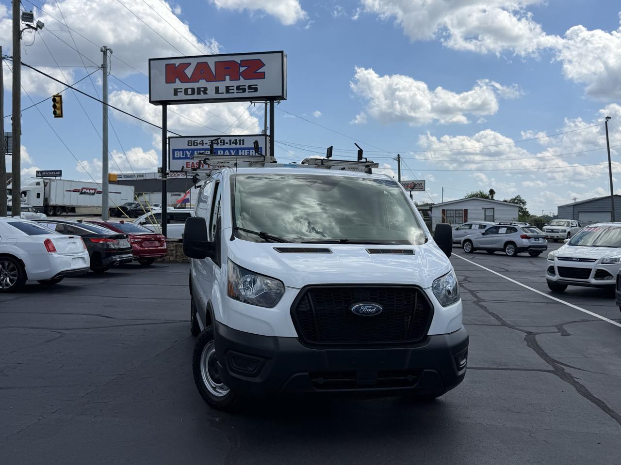 2021 Ford Transit Cargo Van T-150 130" Low Rf 8670 GVWR RWD
