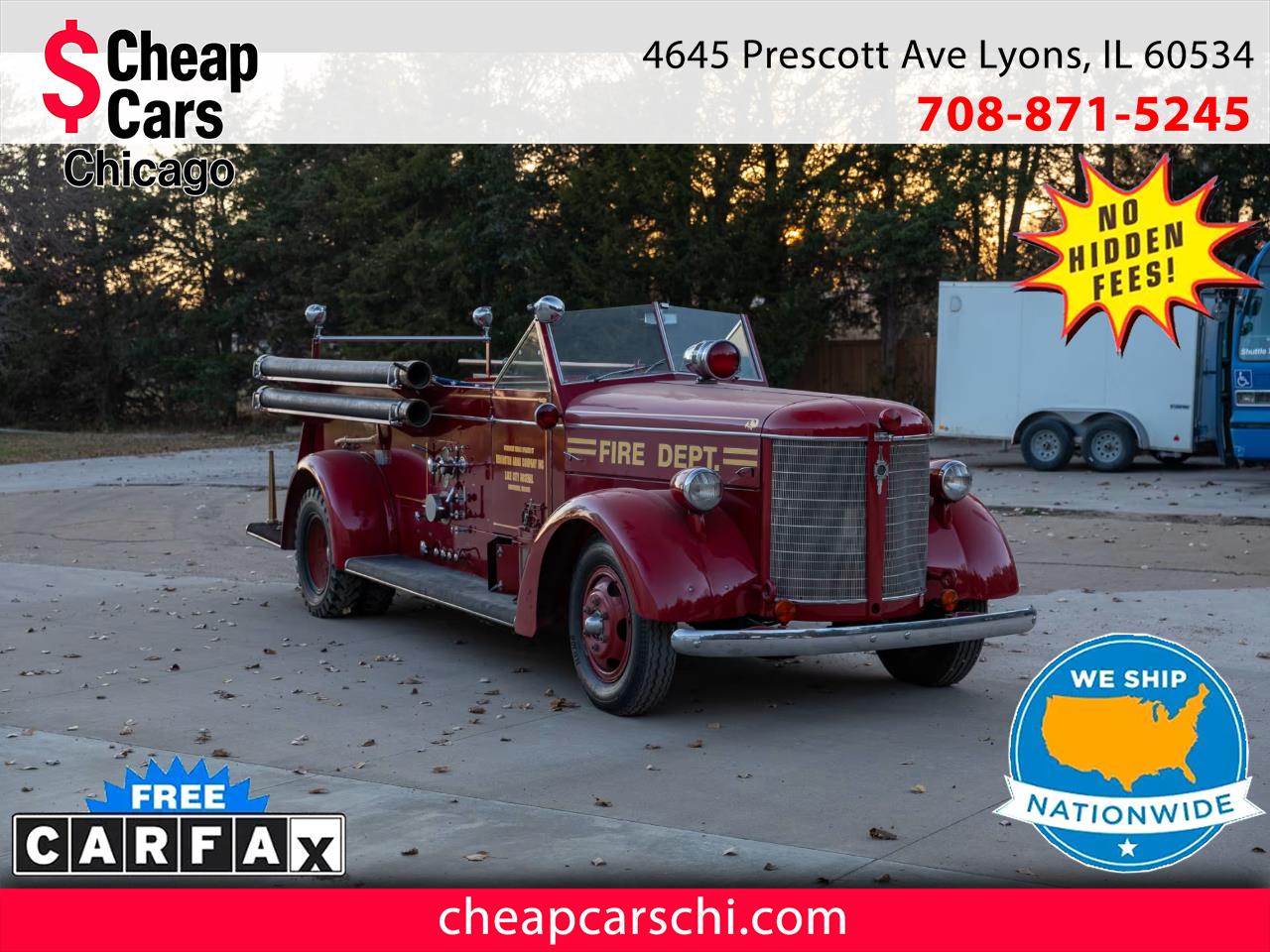 1941 American LaFrance Fire Truck V-12