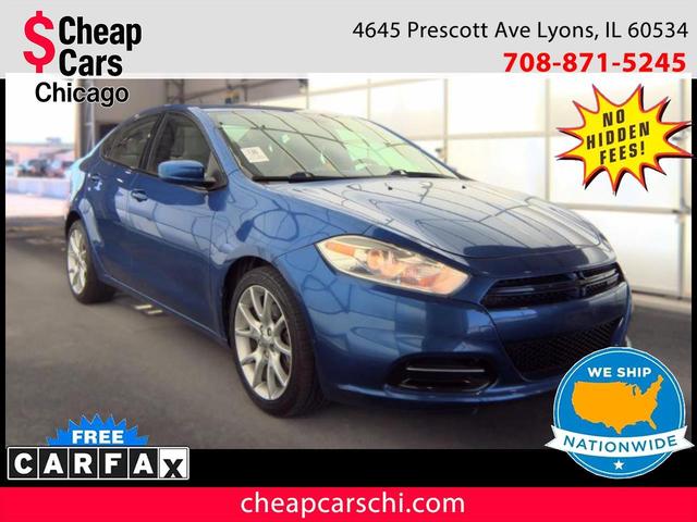 Blue 2013 Dodge Dart Sedan Front-Wheel Drive Manual