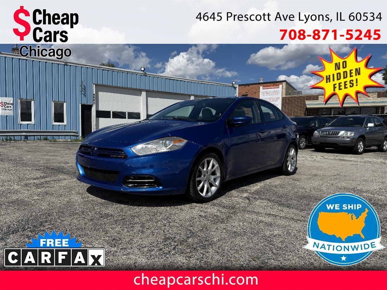 Blue 2013 Dodge Dart Sedan Front-Wheel Drive Manual