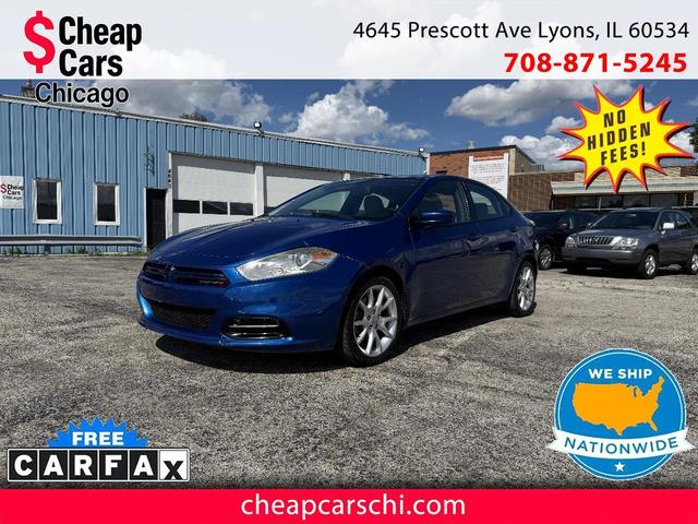 Blue 2013 Dodge Dart Sedan Front-Wheel Drive Manual