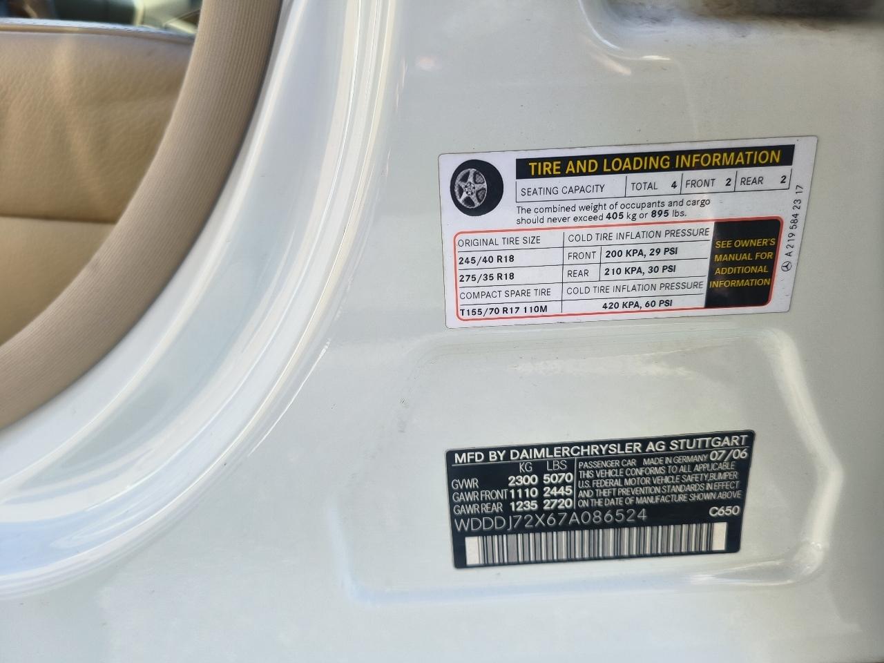 Mercedes-Benz CLS-Class CLS550 4-Door Coupe 2007