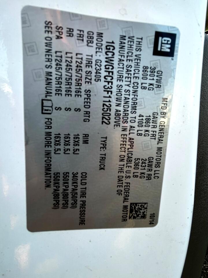 Chevrolet Express Cargo Van RWD 2500 135" 2015