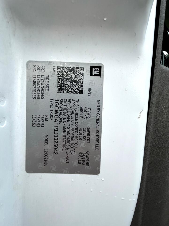 Chevrolet Express Cargo Van RWD 2500 135" 2018