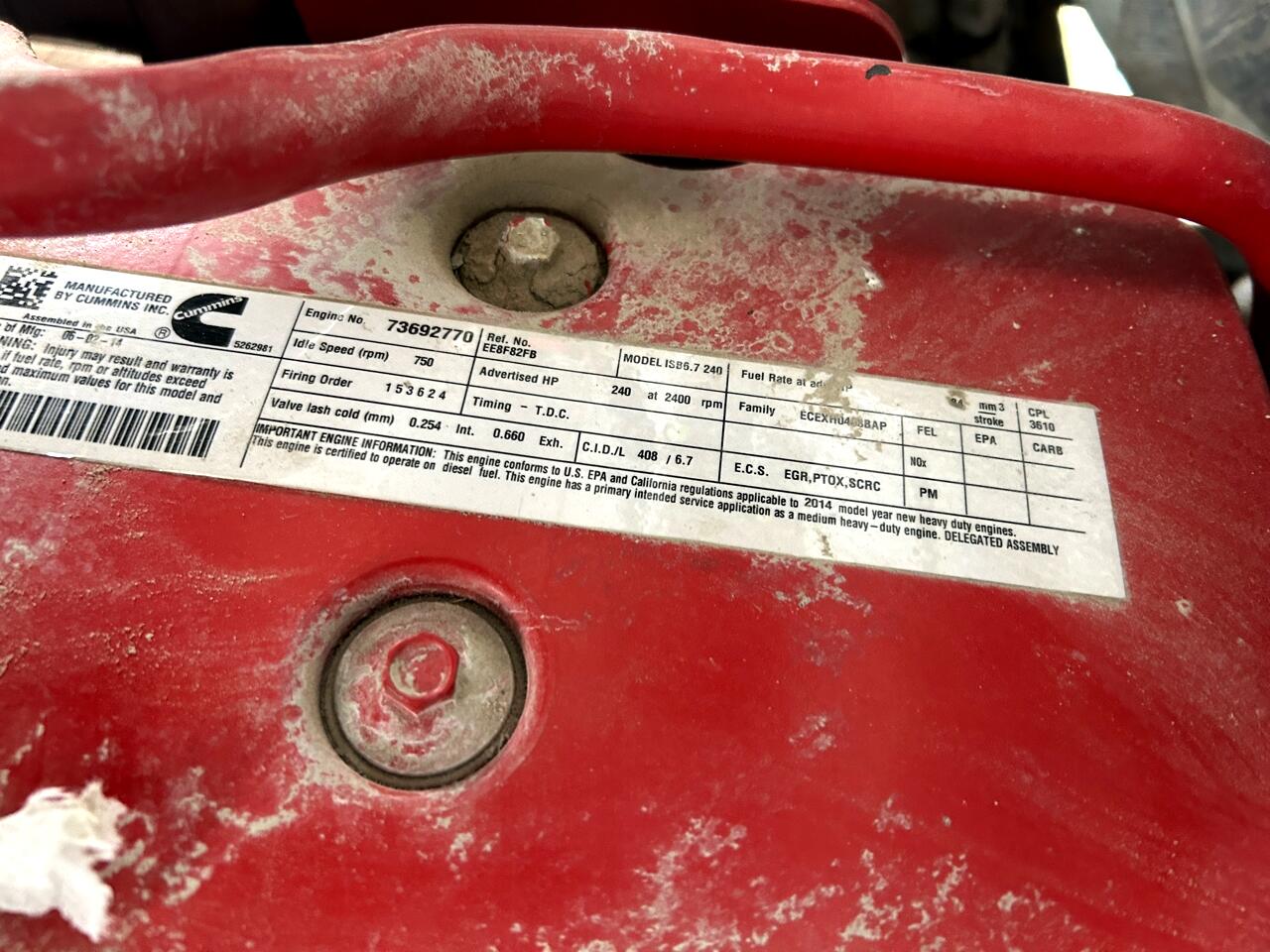 Ford Super Duty F-750 Straight Frame Reg Cab XLT 2015