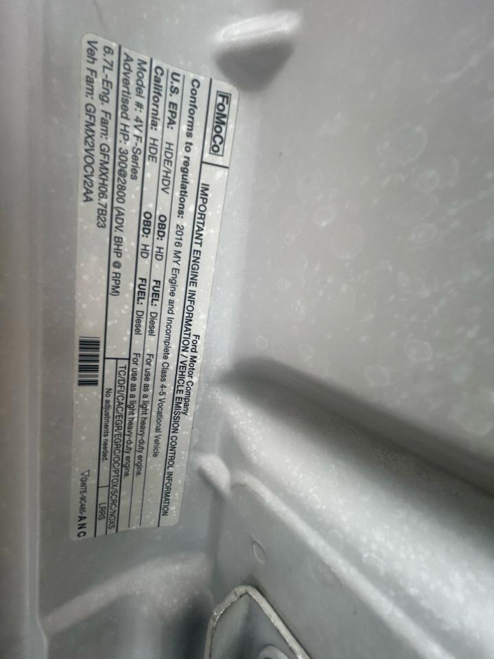 Ford Super Duty F-550 DRW 4WD Reg Cab 141" WB 60" CA XL 2016