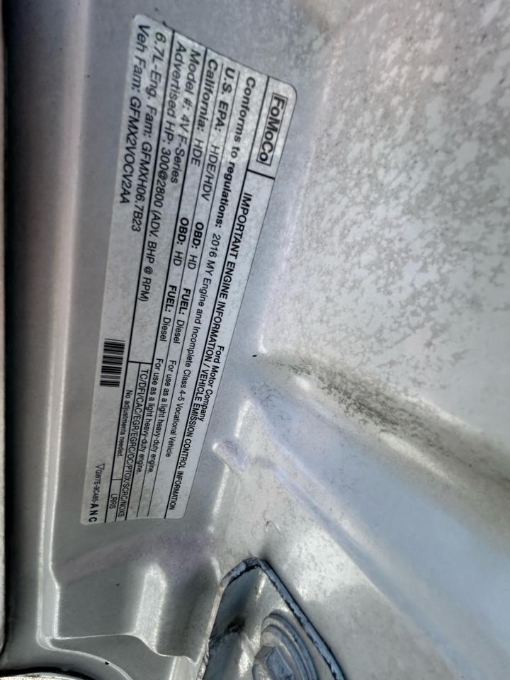 Ford Super Duty F-550 DRW 2WD Reg Cab 141" WB 60" CA XL 2016